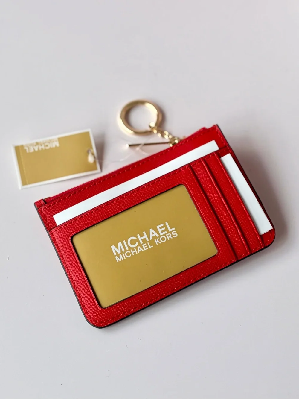 Michael Kors Jet Set Travel Small Wallet Top Zip Coin Pouch with ID Holder